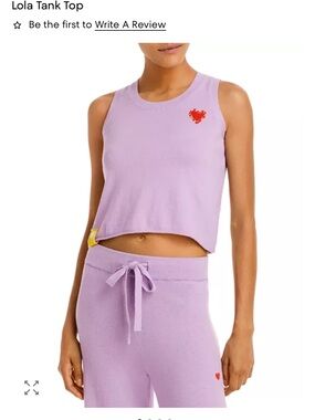 Lola Lilac Tank Top with Heart Accent